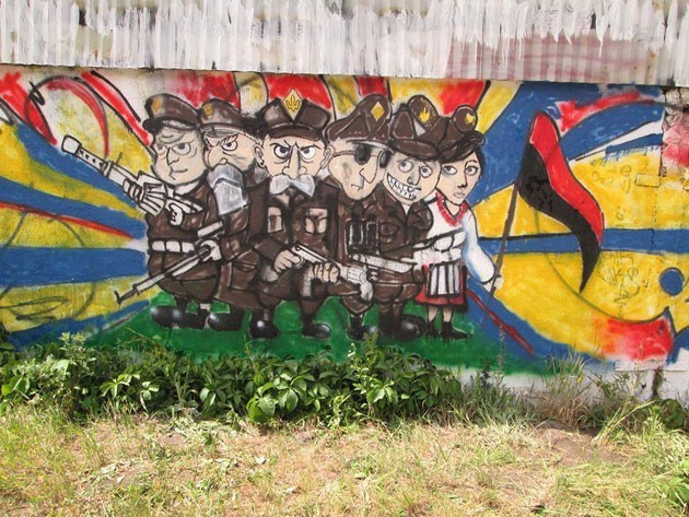 Пластуни Івано-Франківська створили графіті “Нескорена Боївка” Пластуни Івано-Франківська створили графіті “Нескорена Боївка”