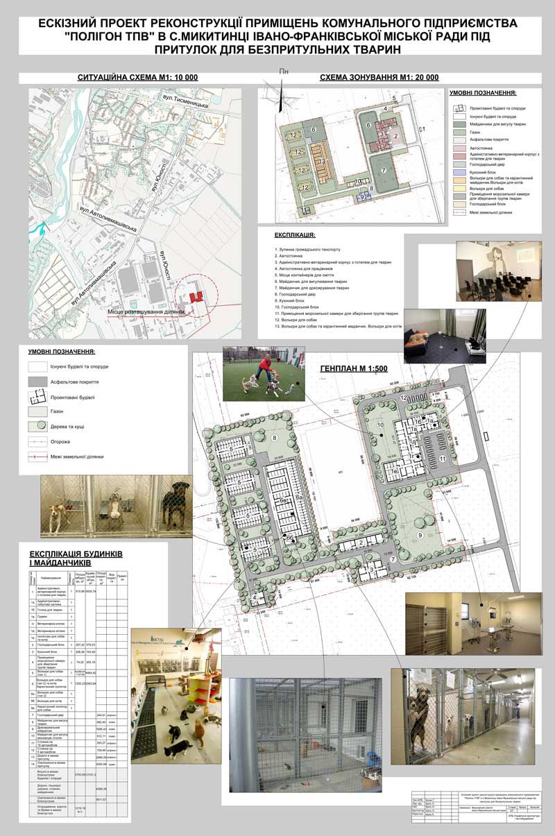 Створено ескізний проект притулку для безпритульних тварин Створено ескізний проект притулку для безпритульних тварин