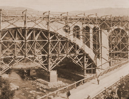 Яремче будова мосту 1890і Яремче будова мосту 1890і