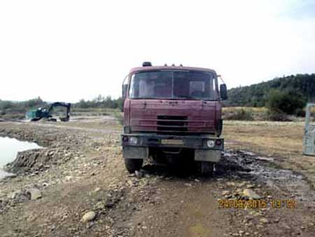 Зупинено незаконне добування гравію на Бистриці Надвірнянській
