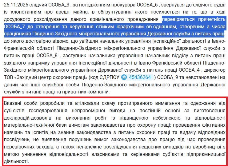 фото: фрагмент судового документа