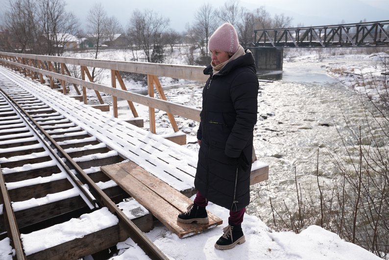 Жителька села Новий Мізунь Галина Юрків.